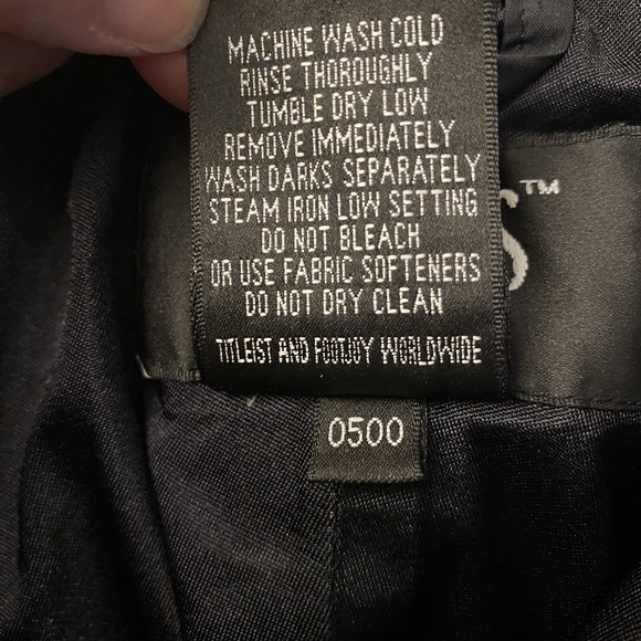 DryJoy by FootJoy Pants Size Large Black Wind Rain Golf Snap Zip Legs‎ Sports - Picture 7 of 7